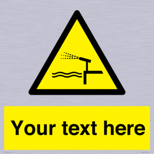 Custom warning water cannon